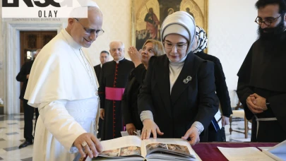 Emine Erdoğan, Papa 14. Leo ile görüştü