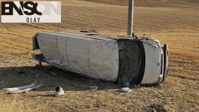 Tarım işçilerini taşıyan minibüs şarampole yuvarlandı! 18 kişi yaralandı