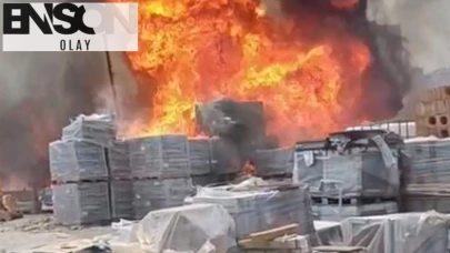 Ankara'da depo yangını