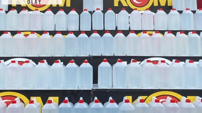 800 litre kaçak etil alkol ele geçirildi