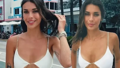 Devrim Özkan jet skiye bindi! Küçük bikinisiyle adından söz ettirdi
