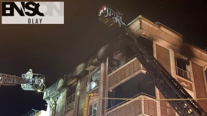 Gaziosmanpaşa'da binada korkutan yangın