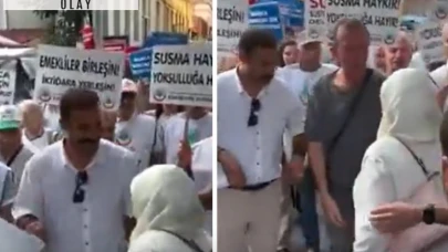 Pankarta saldıran kadın AKP'li yönetici çıktı