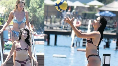 Ecem Öz Yalıkavak'ta yorgunluk attı
