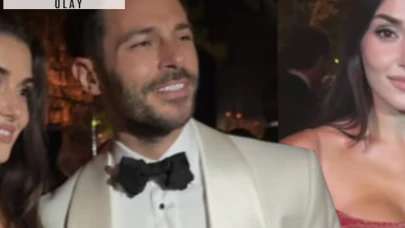 Hande Erçel düğünde şıklığıyla gelini gölgede bıraktı