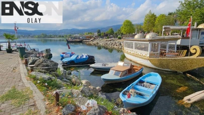 Sapanca Gölü’nde su seviyesi düştü