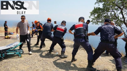 Tekirdağ'da uçurumdan düşen genç için ekipler seferber oldu