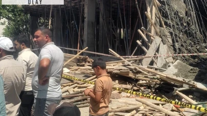 İnşaatta tabla çöktü: 7 işçi yaralandı