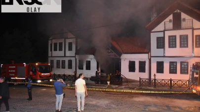 Gümüşhane'de butik otelde yangın paniği