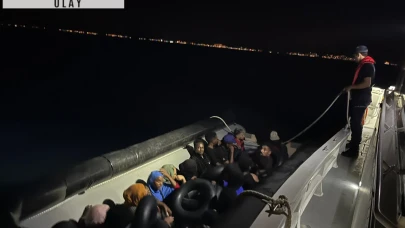 Denizde operasyon! Onlarca düzensiz göçmen yakalandı