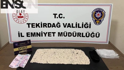 Tekirdağ'da 2 bin 474 uyuşturucu hap ele geçirildi