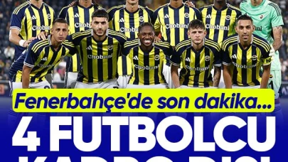 Fenerbahçe'de sürpriz karar! Kadroya alınmayan 4 futbolcu...