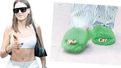 Ünlü oyuncu Serenay Sarıkaya'nın giydiği terliğin fiyatı ve markası merak konusu oldu!