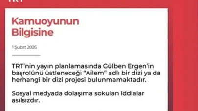 Gülben Ergen'in Ailem dizisi sorusuyla zor anları! TRT'den iddialara resmi yalanlama geldi