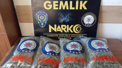 Gemlik ilçesinde gerçekleştirilen uyuşturucu operasyonunda 3 şüpheli tutuklandı