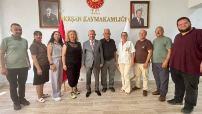 Keşan Kent Konseyi, Kaymakam Mercan'ı Ziyaret Etti