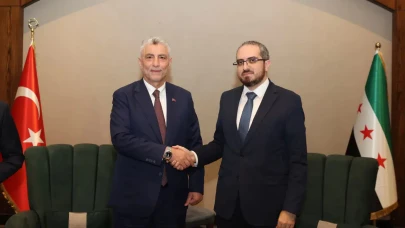 Bakan Bolat Suriye Yatırım Ajansı Başkanı Ramadan ile Şam'da bir araya geldi