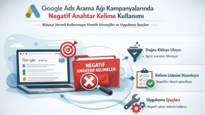Google Ads Arama Ağı Kampanyalarında Negatif Anahtar Kelime Kullanımı: Bütçeyi Verimli Kullanmaya Yönelik Stratejiler ve Uygulama İpuçları