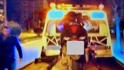 Uzunköprü'de kaçmaya çalışan sürücüye 28 bin 875 lira ceza kesildi, motosiklet trafikten men edildi