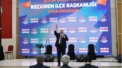 BBP Keçiören İlçe Başkanlığı'nın düzenlediği iftar programına Başkan Özarslan katıldı