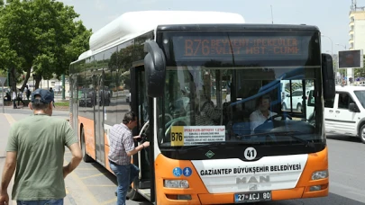 Gaziantep'te Ramazan Bayramı'nda Toplu Taşıma Ücretsiz Olacak!