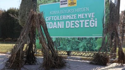 Konya'da Çiftçilere Ücretsiz Fidan Dağıtımı Başladı