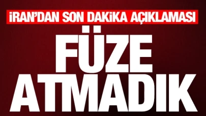 İran'dan son dakika 'Türkiye' açıklaması: Füze atmadık