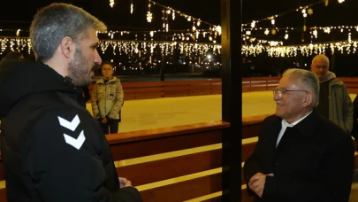 Melih Gökçek, yeni buz pistini ziyaret etti!