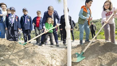İzmir Çocuk Meclisi'nin Girişimiyle Evka-3 Şeytan Deresi'ne 400 Fidan Dikildi