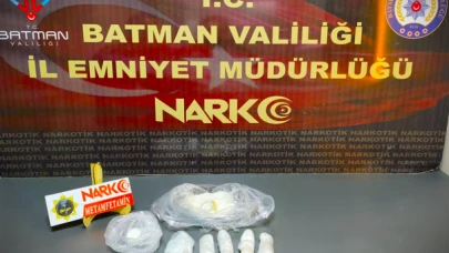Batman’da Polis Ekipleri Tarafından 514 Gram Metamfetamin Yakalandı