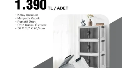 BİM, 10 Nisan'da Raflardaki Yerini Alacak Yepyeni Aktüel Ürünler: Pratik Katlanır Dolaplar Şimdi Mağazalarda!