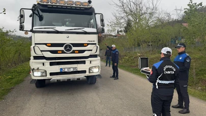 Ordu’da büyük tonajlı araçlar için denetimler sıklaştırıldı