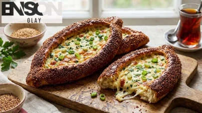 Çayın yanına çok yakışan çıtır lezzet: Peynirli simit pide tarifi