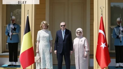 Türkiye Cumhurbaşkanı Erdoğan, Belçika Kraliçesi Mathilde ile samimi bir görüşme gerçekleştirdi