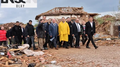 Çorum Sungurlu'da Meydana Gelen Hortum Felaketi Sonrası Hasar Tespit Ediliyor