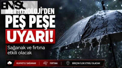 Meteoroloji’den peş peşe uyarı: Sağanak ve fırtına etkili olacak