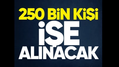 Yaklaşık 250 bin kişi istihdam edilecek fırsatı doğdu!