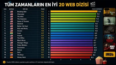 IMDb Puanlarına Göre Tüm Zamanların En İyi 20 Dizisi Sıralandı!