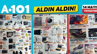 A101'in 14 Mayıs 2026 tarihli Aktüel Kataloğu Raflardaki Yerini Aldı, Kaçırılmayacak Fırsatlar Başlıyor!