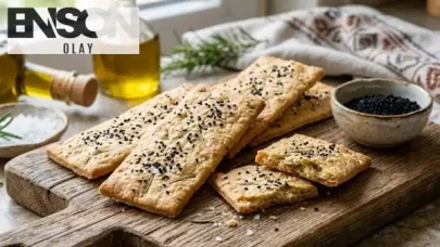 Lezzetli Bir Atıştırmalık: Zeytinyağlı Biberiyeli Kraker Nasıl Yapılır?
