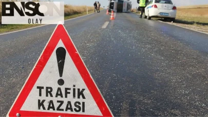 Çorum İskilip'te meydana gelen trafik kazasında 2 otomobil kafa kafaya çarpıştı!