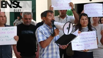 Konyaaltı Belediyesi'nde çalışanların sabrı taştı: 200 bin liralık alacaklar için protesto düzenlediler