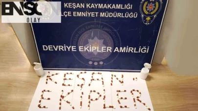 Keşan'da uyuşturucu tacirlerine darbe: Bir evde cephanelik gibi uyuşturucu bulundu