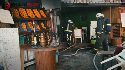 Zabıtanın verdiği uyarıya kızdı! Dükkanını ateşe verdi…