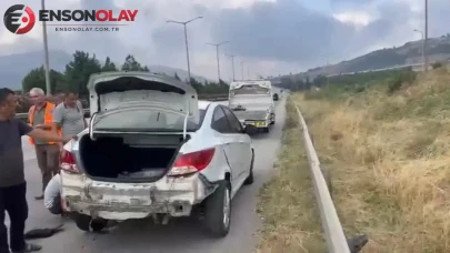Osmaniye'de otomobil bariyere çarptı : Sürücü hafif şekilde yaralandı