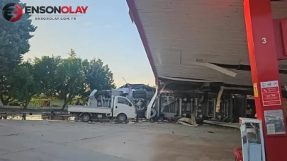 Bursa İznik'te kömür yüklü tır akaryakıt istasyonuna daldı : 1 ölü