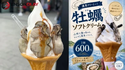 Japonya’da istiridyeli dondurma gündem oldu: Sosyal medyayı ikiye böldü