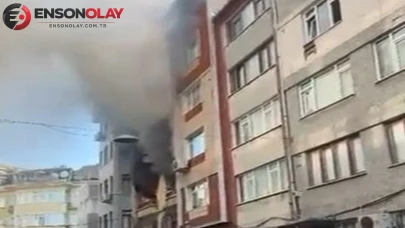 Fatih'te 3 katlı binadaki yangında mahsur kalan 4 kişi kurtarıldı