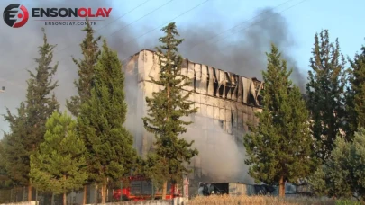 Adana OSB'de fabrika yangını : Soğutma çalışması devam ediyor