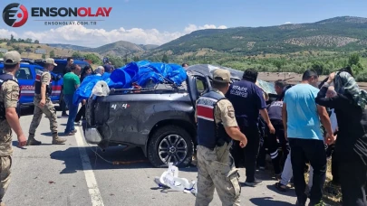 Kamyonet devrildi: 1 kişi öldü, 3 kişi yaralandı